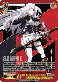 Buying Love, Alexia Midgar (SSP) - The Eminence in Shadow - Weiss Schwarz card