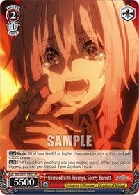Obsessed with Revenge, Sherry Barnett (SR) - The Eminence in Shadow - Weiss Schwarz card