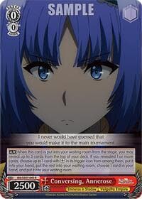 Conversing, Annerose - The Eminence in Shadow - Weiss Schwarz card