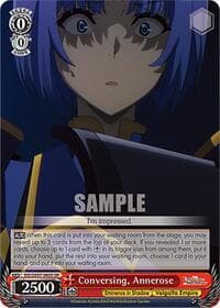 Conversing, Annerose (SR) - The Eminence in Shadow - Weiss Schwarz card
