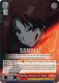 Battling a Monster, Iris Midgar (SR) - The Eminence in Shadow - Weiss Schwarz card