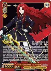 Preparing to Strike, Iris Midgar (SSP) - The Eminence in Shadow - Weiss Schwarz card