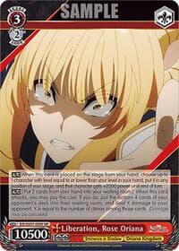 Liberation, Rose Oriana (SR) - The Eminence in Shadow - Weiss Schwarz card