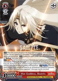 War Goddess, Beatrix - The Eminence in Shadow - Weiss Schwarz card