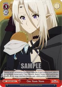 Om Nom Nom - The Eminence in Shadow - Weiss Schwarz card