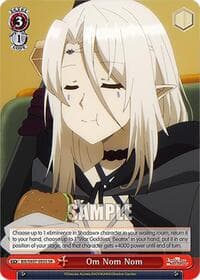 Om Nom Nom (SR) - The Eminence in Shadow - Weiss Schwarz card