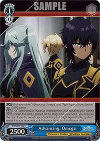 Advancing, Omega - The Eminence in Shadow - Weiss Schwarz card