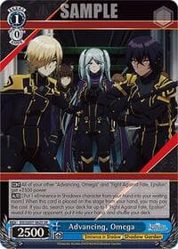 Advancing, Omega (SR) - The Eminence in Shadow - Weiss Schwarz card
