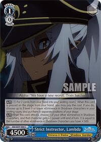 Strict Instructor, Lambda - The Eminence in Shadow - Weiss Schwarz card