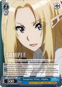 Surprise Visit, Alpha - The Eminence in Shadow - Weiss Schwarz card
