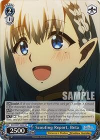 Scouting Report, Beta (SR) - The Eminence in Shadow - Weiss Schwarz card