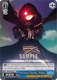 Defeating Calamity, Shadow - The Eminence in Shadow - Weiss Schwarz card