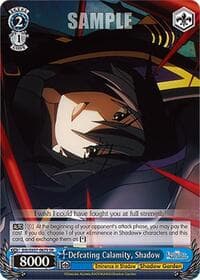Defeating Calamity, Shadow (SR) - The Eminence in Shadow - Weiss Schwarz card