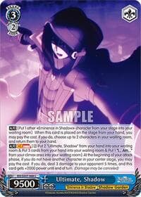 Ultimate, Shadow - The Eminence in Shadow - Weiss Schwarz card