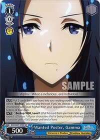 Wanted Poster, Gamma (SR) - The Eminence in Shadow - Weiss Schwarz card