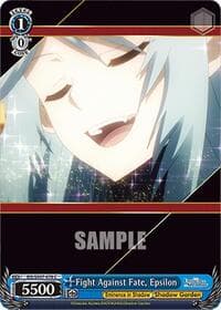 Fight Against Fate, Epsilon - The Eminence in Shadow - Weiss Schwarz card
