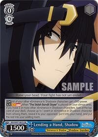 Lending a Hand, Shadow (SR) - The Eminence in Shadow - Weiss Schwarz card