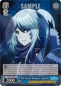 The Seven Shadows, Epsilon - The Eminence in Shadow - Weiss Schwarz card