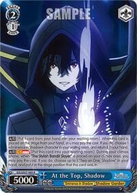 At the Top, Shadow - The Eminence in Shadow - Weiss Schwarz card