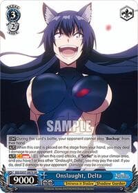 Onslaught, Delta (SR) - The Eminence in Shadow - Weiss Schwarz card