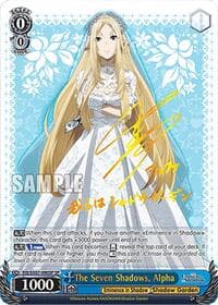 The Seven Shadows, Alpha (SP) - The Eminence in Shadow - Weiss Schwarz card