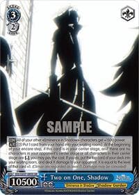 Two on One, Shadow (SR) - The Eminence in Shadow - Weiss Schwarz card
