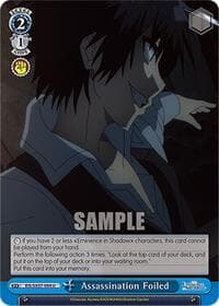 Assassination Foiled - The Eminence in Shadow - Weiss Schwarz card