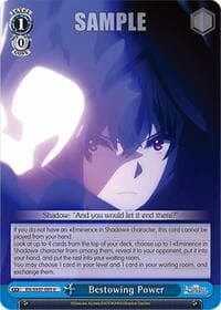 Bestowing Power - The Eminence in Shadow - Weiss Schwarz card
