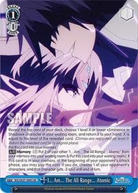 I... Am... The All Range... Atomic (SR) - The Eminence in Shadow - Weiss Schwarz card