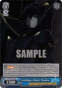 Lending a Hand, Shadow (PR) - The Eminence in Shadow - Weiss Schwarz card