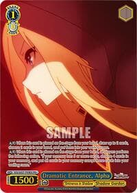Dramatic Entrance, Alpha (PR+) - The Eminence in Shadow - Weiss Schwarz card