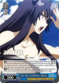 On the Lookout, Delta (PR) - The Eminence in Shadow - Weiss Schwarz card