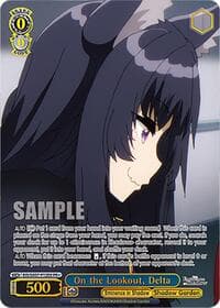 On the Lookout, Delta (PR+) - The Eminence in Shadow - Weiss Schwarz card
