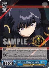 The Seven Shadows, Delta (PR) (BSF2026-22 PR) - The Eminence in Shadow - Weiss Schwarz card
