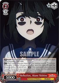 Reflection, Akane Nishino - The Eminence in Shadow - Weiss Schwarz card