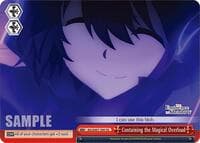 Containing the Magical Overload - The Eminence in Shadow - Weiss Schwarz card