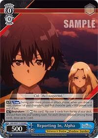 Reporting In, Alpha (RRR) - The Eminence in Shadow - Weiss Schwarz card