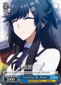 Loved by All, Akane (RRR) - The Eminence in Shadow - Weiss Schwarz card
