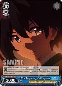 New Beginning, Cid Kagenou (RRR) - The Eminence in Shadow - Weiss Schwarz card