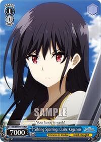 Sibling Sparring, Claire Kagenou - The Eminence in Shadow - Weiss Schwarz card