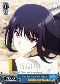 Sibling Sparring, Claire Kagenou (RRR) - The Eminence in Shadow - Weiss Schwarz card