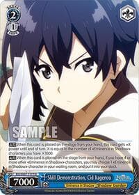 Skill Demonstration, Cid Kagenou - The Eminence in Shadow - Weiss Schwarz card