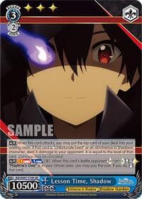 Lesson Time, Shadow (SR) - The Eminence in Shadow - Weiss Schwarz card