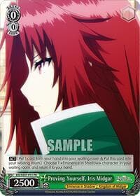 Proving Yourself, Iris Midgar (PR) - The Eminence in Shadow - Weiss Schwarz card
