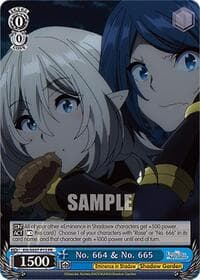 No. 664 & No. 665 (PR) - The Eminence in Shadow - Weiss Schwarz card