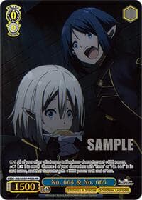 No. 664 & No. 665 (PR) (Foil) - The Eminence in Shadow - Weiss Schwarz card