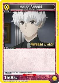 Haise Sasaki (013) - UE18BT: Tokyo Ghoul Release Event Cards - Union Arena card