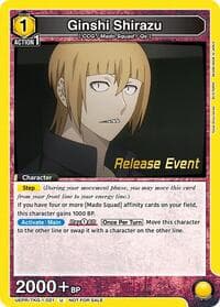 Ginshi Shirazu (021) - UE18BT: Tokyo Ghoul Release Event Cards - Union Arena card