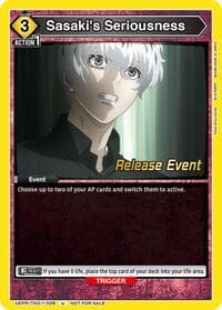 Sasaki's Seriousness - UE18BT: Tokyo Ghoul Release Event Cards - Union Arena card
