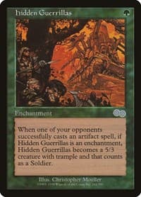 Hidden Guerrillas - Urza's Saga - Magic: The Gathering card